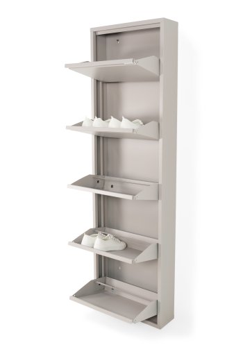 SPINDER DESIGN BILLY 5 skoskap, m. 5 drer - silkeaktig taupe stl