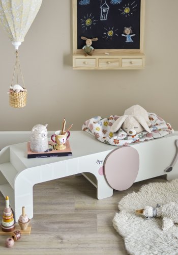 BLOOMINGVILLE MINI Ferdinand bnk, gr, FSC100%, MDF (L110xH32xB36 cm)