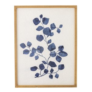 CREATIVE COLLECTION Gunnvor billede med blomster, rektangulr - natur fyrretr (53,5x40,5)