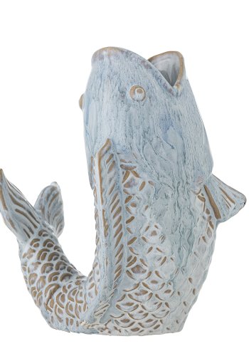 CREATIVE COLLECTION Hiro Vase, Blau, Steingut