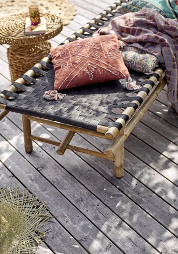 BLOOMINGVILLE Camo sidebord, naturlig, vannhyasint, D47xH47 cm