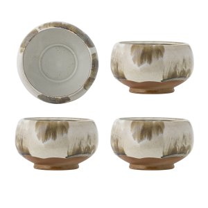 BLOOMINGVILLE Jade skl - natur stentj (D12xH7,5) (st af 4)