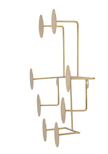 BLOOMINGVILLE Fia Garderobenständer, Messing, Metall, L76xH7,5xB38 cm