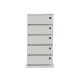 VENTURE DESIGN San Carlos Kommode, m. 5 Schubladen - beigefarbener Stahl
