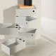 VENTURE DESIGN San Carlos Kommode, m. 5 Schubladen - beigefarbener Stahl