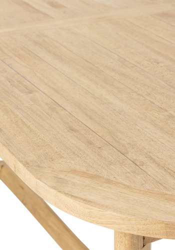 CREATIVE COLLECTION Esstisch Serrone, Natur, Gummibaumholz