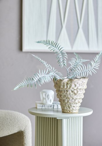 BLOOMINGVILLE Colleen Blumentopfhalter, Wei, Steingut (T22,5xH21 cm)