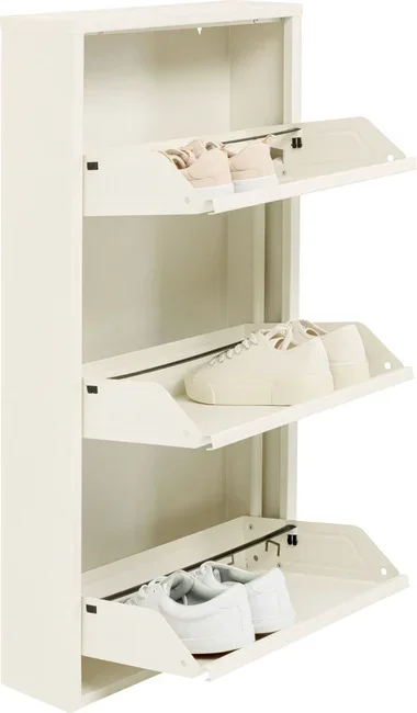 KARE DESIGN Caruso 3 skosk�p, w. 3 d�rrar - kr�mst�l (H:104)