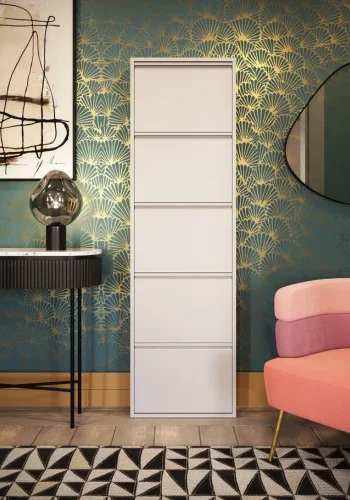 KARE DESIGN Caruso 5 skoskap, m. 5 d�rer - kremst�l (H:173)