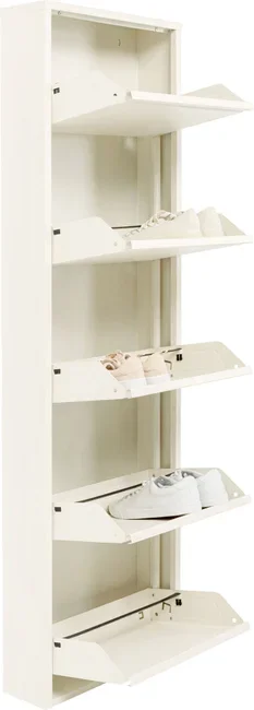 KARE DESIGN Caruso 5 skoskap, m. 5 d�rer - kremst�l (H:173)