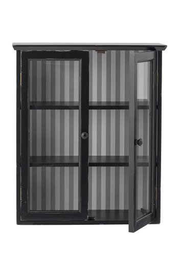 CREATIVE COLLECTION Hazem Schrank, Schwarz, Kiefer (L51,5 x H66,5 x B22,5 cm)