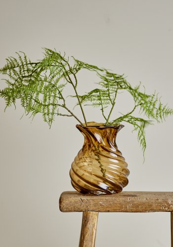 CREATIVE COLLECTION Rylo Vase, Braun, Glas