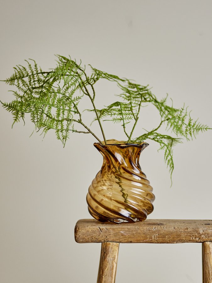 CREATIVE COLLECTION Rylo Vase, Braun, Glas