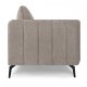 Selena 2 pers. sofa - camel brun stof og sort metal