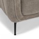 Selena 2 pers. sofa - camel brun stof og sort metal