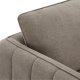 Selena 2 pers. sofa - camel brun stof og sort metal