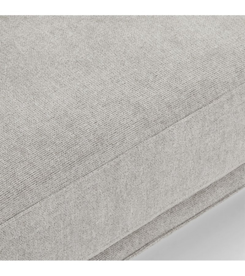 Selena 2-manns sofa - grtt stoff og sort metall