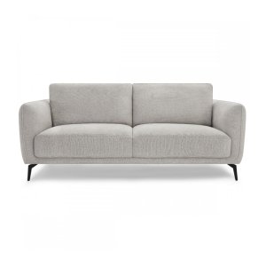 Selena 3 pers. sofa - gr stof og sort metal