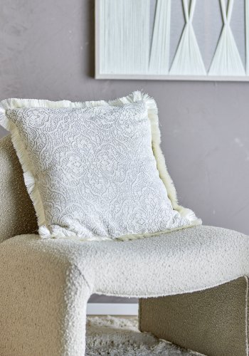 BLOOMINGVILLE Cabrie Kissen, Natur, Polyester (L50xB50 cm)