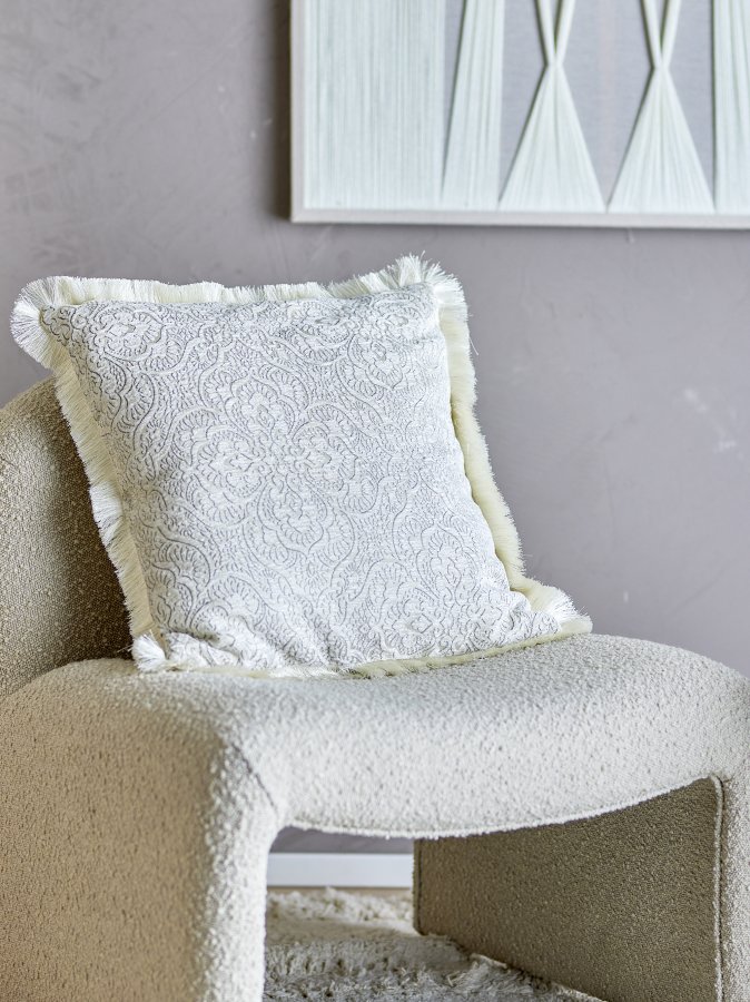 BLOOMINGVILLE Cabrie Kissen, Natur, Polyester (L50xB50 cm)