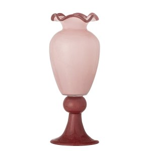 BLOOMINGVILLE Frills vase - rosa glas (D14xH34)