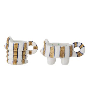 BLOOMINGVILLE Caty lysestage - brun stentj (st af 2)