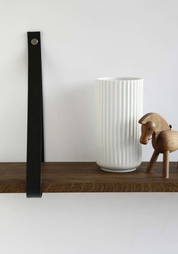 NocNoi Harre Vig vegghylle - rkt eik m. sort lrreim, 50-100