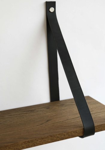 NocNoi Harre Vig vegghylle - rkt eik m. sort lrreim, 50-100