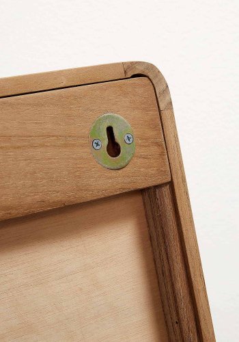 KAVE HOME sndagsveggspeil - speilglass med ramme i teak (80x65)