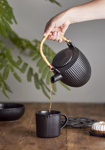 BLOOMINGVILLE Neri tekanne, svart, steinty