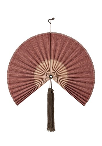 BLOOMINGVILLE Jaime Veggdekorasjon, Rosa, Bambus (L70xH75 cm)