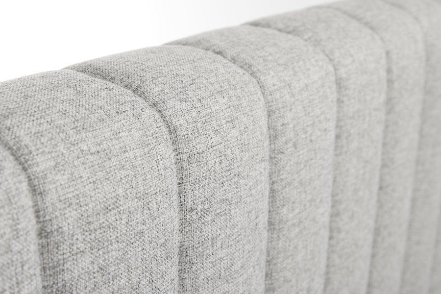  Stripe hodegavl, hydejusterbar - lys gr polyesterstoff (L:120)