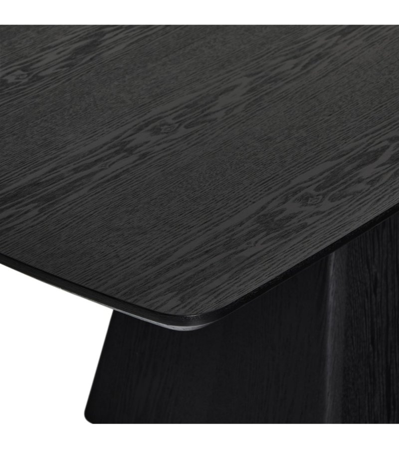 Star spisebord, rektangulr - sort egefinér (90x180)