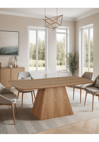 Star spisebord, rektangulrt - naturlig eikefiner (90x180)