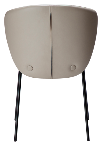DAN-FORM Stay Esszimmerstuhl - Kaschmir-Kunstleder und schwarzer Stahl
