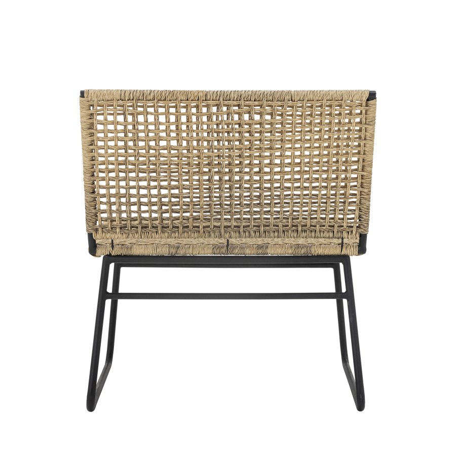 BLOOMINGVILLE Vallone Outdoor-Loungesessel - natürliches Polyrattan und Metall