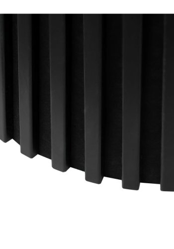 Svendborg spisebord, rund, m. 2 till�gsplader - sort egetr�sfin�r (�140)