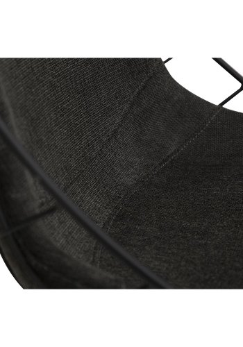 DAN-FORM Sway Esszimmerstuhl - schwarzer Stoff und schwarzer Stahl