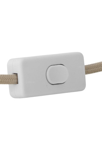 BLOOMINGVILLE Emmie Tischleuchte, Wei, Polyester (T20xH30 cm)