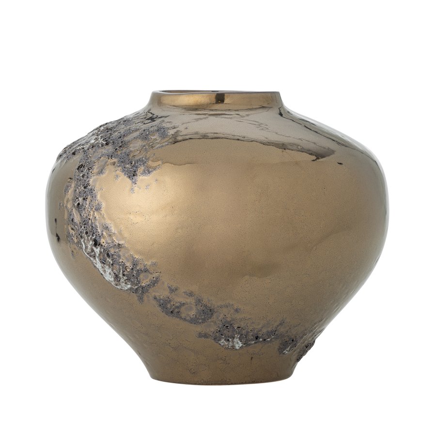 BLOOMINGVILLE Ellison Vase, Bronze, Steingut (T26xH21 cm)