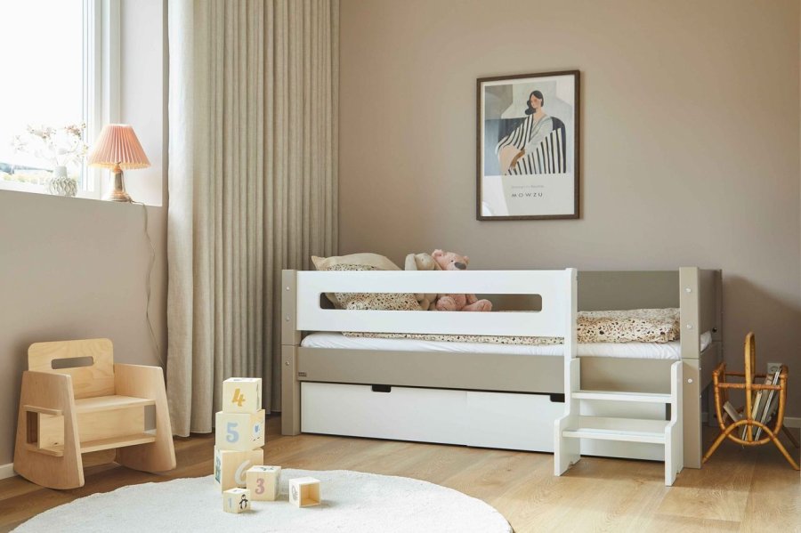 Manis-H Mimer Enkels�ng med ribbor och l�dor - 160 cm - 90x160