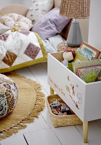 BLOOMINGVILLE Lenea Matta, Gul, Ull, D110 cm