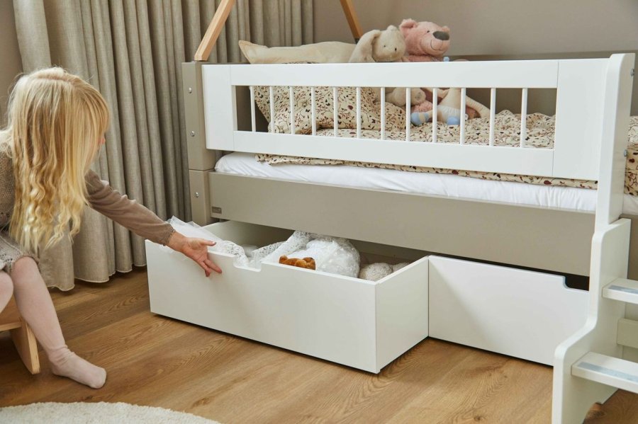 Manis-H Mimer Enkels�ng med ribbor och l�dor - 160 cm - 90x160