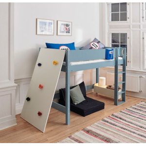 Manis-H&nbsp;Ask H�jseng med classic sengehest - 160 cm&nbsp;-&nbsp;90x160