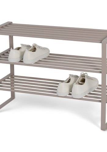 SPINDER DESIGN Rex skohylle, m. 3 hyller - silkeaktig taupe stl (70x29)