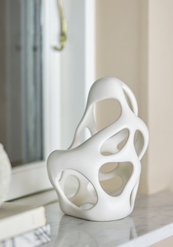 BLOOMINGVILLE Chanet Dekoration, Wei, Polyresin (L17,5xH22,5xB13,5 cm)