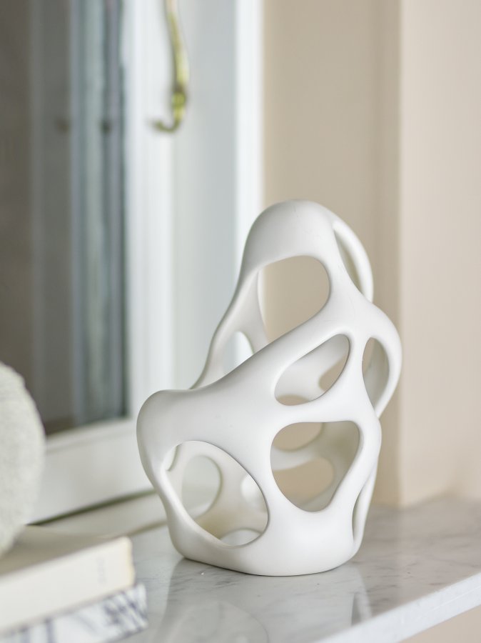 BLOOMINGVILLE Chanet Dekoration, Wei, Polyresin (L17,5xH22,5xB13,5 cm)