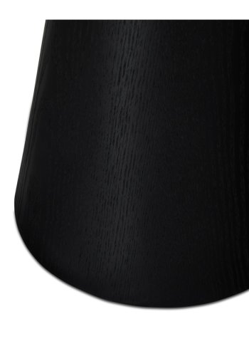 Tango sofabord, rund - sort egefinér (45)