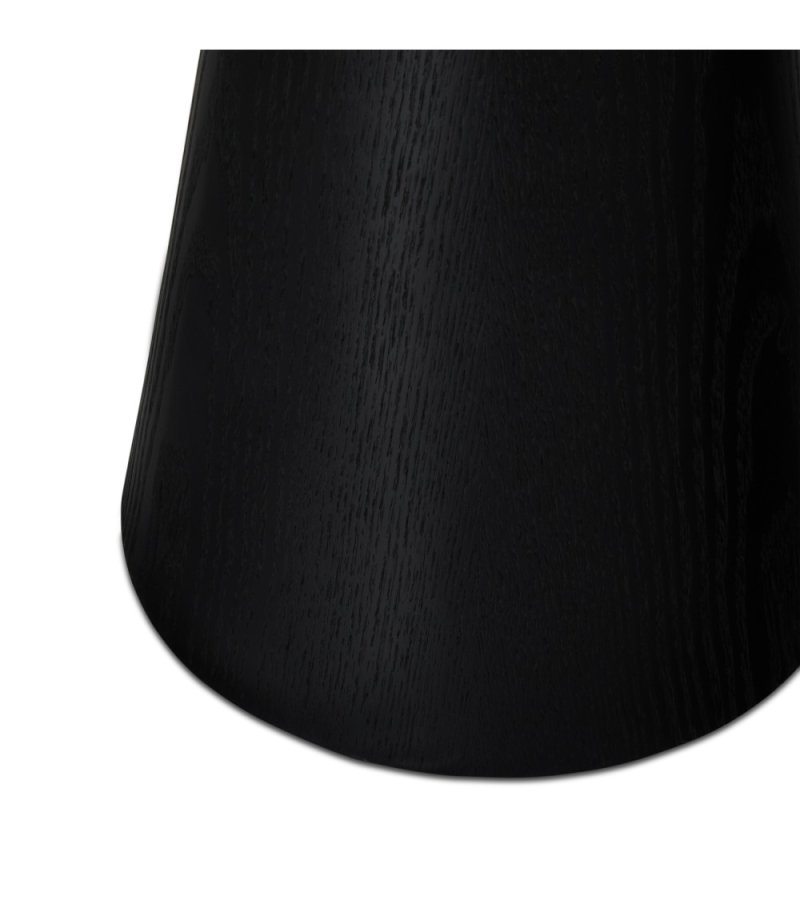 Tango sofabord, rund - sort egefinér (45)