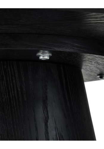 Tango sofabord, rund - sort egefinér (60)